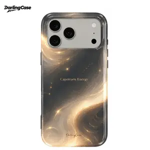 DarlingCase Capricorn Aura Glossy IPhone Case – Boss Energy Anti-Scratch Case for IPhone 11 Through IPhone 17 Series Shockproof Anti-Scratch Hard Protective Case