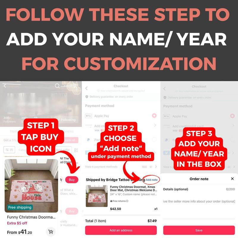 Personalized Fire Fox Doormat, Welcome Mat, Entryway Mat, Front Door Rug, Non Slip Mat, Indoor Outdoor mat, Home Decor, Cute Doormat,Housewarming Gift, Polyester Felt Mat