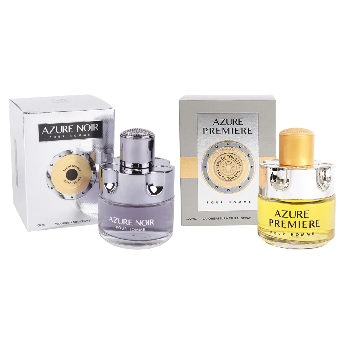 Men's Fragrance Bundle - Noir and Premiere - Spray Cologne Eau de Toilette for Men - 100ml/3.4fl.oz. each