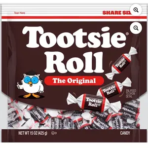 Tootsie Roll Midgees Gluten Free Peanut Free Chocolate Taffy 15 oz Original Candy Share Size