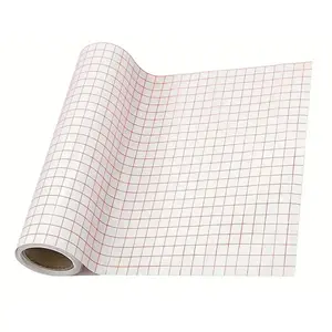 Transparent Vinyl Transfer Tape with Alignment Grid, Ideal for Silhouette Cameo Cricut Crafts Halloween Decorations Essential Crafting Supplies