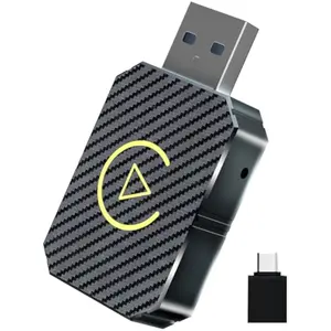 Wireless CarPlay & Android Auto Adapter – Wired to Wireless Converter, USB Extension Cable, Stable Low-Latency Connection for 2020+ Vehicles