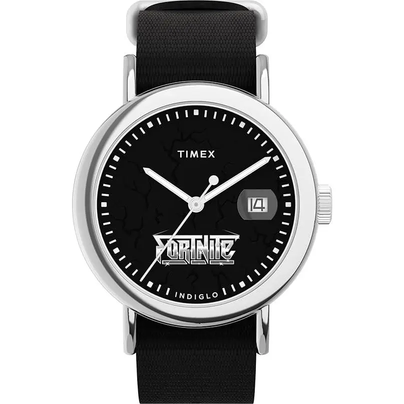 Timex X Fortnite Weekender Quartz Black Dial Unisex Watch TW2Y46400