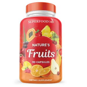 Superfood MD Fruits Supplement - 90 Fruit Capsules - Supports Energy Balance, High Lycopene, Vitamins & Minerals -Made in The USA