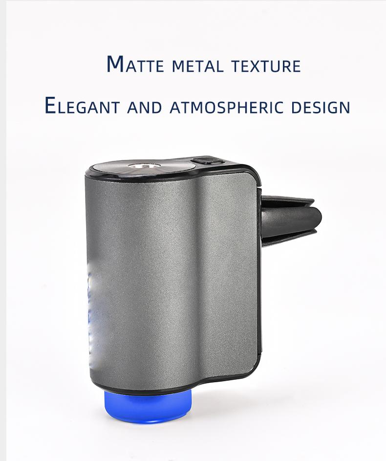 Car Air Freshener viral smart car scents Vent Clip Diffuser w/ RGB Light | AI Auto Start Stop Sensor | USB Rechargeable Essential Oil Nano Mist Odor Eliminator | 3 Modes Baby Safe Perfume | Metal Aesthetic Auto Interior Accessories Gift Set