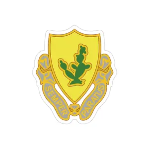 12th Cavalry Regiment **LONG KNIVES** (1st Cav Div) Die-Cut Transparent Vinyl Stickers, 5 Sizes Durable