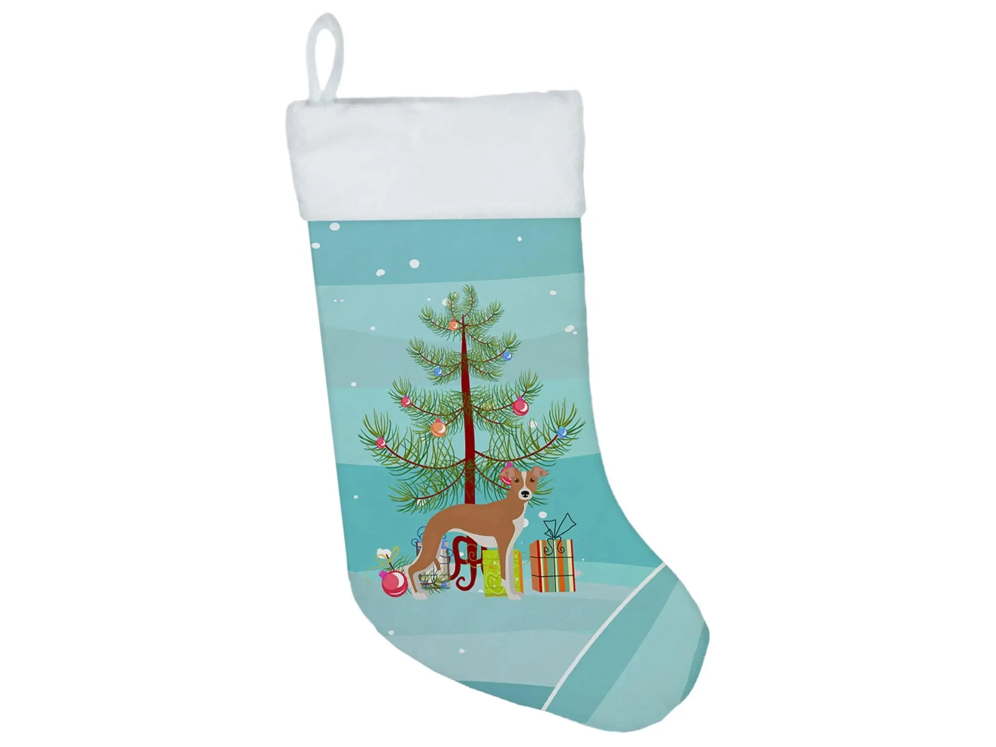 Italian Greyhound Christmas Tree Christmas Stocking