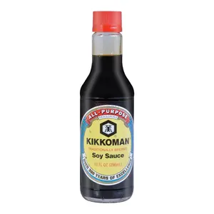 Kikkoman Naturally Brewed Soy Sauce 296ml - Authentic Japanese Seasoning for Cooking & Dipping