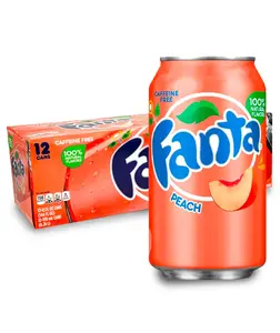 Fanta Peach Soda 12oz Can - 12 Pack