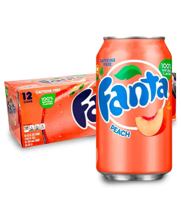 Fanta Peach Soda 12oz Can - 12 Pack Fanta Peach Soda 12oz Can - 12 Pack