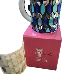 Pink Zebra Blue Stain Glass and a wallhug pluggable Home fragrance Diffuser