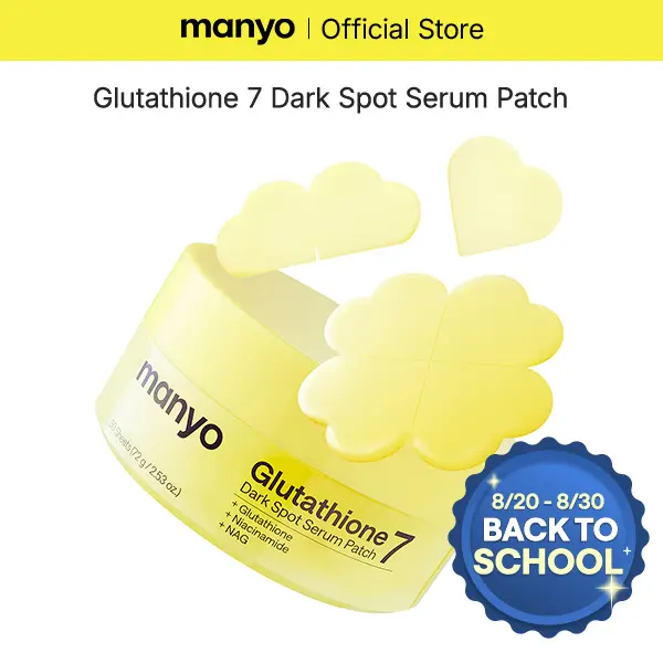 [Dark Spot Patch] manyo Glutathione 7 Dark Spot Serum Patch — Brightening Hydrogel Spot Patch for Face, Hyperpigmentation & Tone Correction care, Korean Skin Care(1 Pack / 2 Pack/3 Pack Available) Acne Daily
