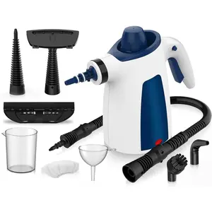 Handheld Steam Cleaner, Steam Cleaner with 9 count Accessories & Safety Lock, 350ML Capacity, Multi-Surface Steamer for Deep Cleaning ,Grout,Upholstery, , Bathroom, Floor, Window, Kitchen, Clothes