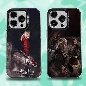 B-Buffy the Vampire Slayer Phone Case For iPhone17, 16,15,14,13,12,11,Mini,Pro,E,SE4,XS,MAX Black Candy Matte Cover