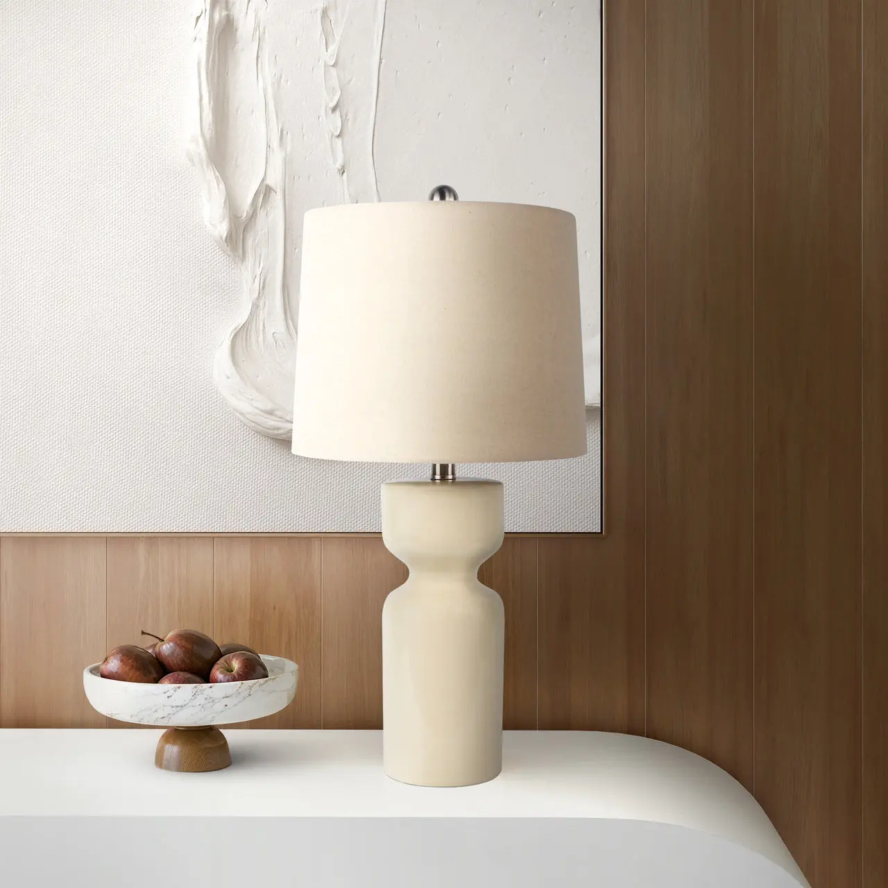 Carlotta Gloss Cylinder Table Lamp
