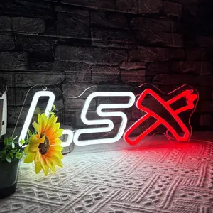 LSX Car Neon Signs for Wall Decor,Dimmable Garage Neon Light,Usb Powered Car Signs for Kids Bedroom Boys Room Playroom Man Cave Bar Birthday Gifts