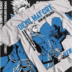 Devil May Cry virgil Unisex Men's Cotton T-Shirt All Size