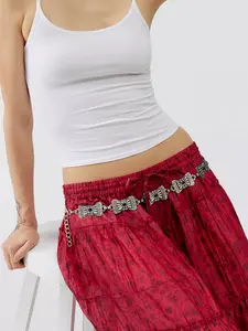 Bohemian Butterfly Waist Chain for Women with Stone, Vintage Zinc Alloy Texture, Perfect Gift for Festivals and Daily Wear