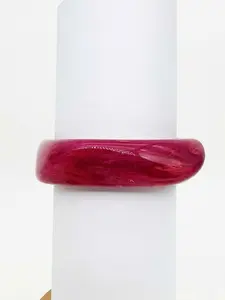 Magenta Glow Acrylic Bangle B-796-Magenta