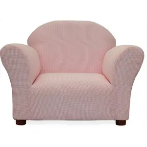 212 MAIN Pink Gingham Round Indoor Chair - Stylish Indoor Furniture for Home Use, Indoor Use
