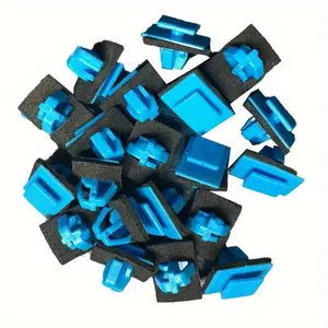 20pcs Blue Plastic Side Molding and Door Trim Clips for HYUNDAI Santa Fe & for KIA Sportage 2011-On - Durable Nylon Fasteners with Sealer, Perfect Fit for Car Door Edging, Car Fastener Clips, Automotive Accessories, Car Accessory