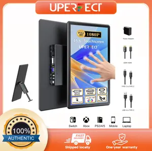 UPERFECT 15.6 inches 1080P 60Hz Touchscreen Monitor Built-in Dual Speakers Suitable for Gaming and Office Use Compatible with PCs and Mobile Phones [Ships Locally]