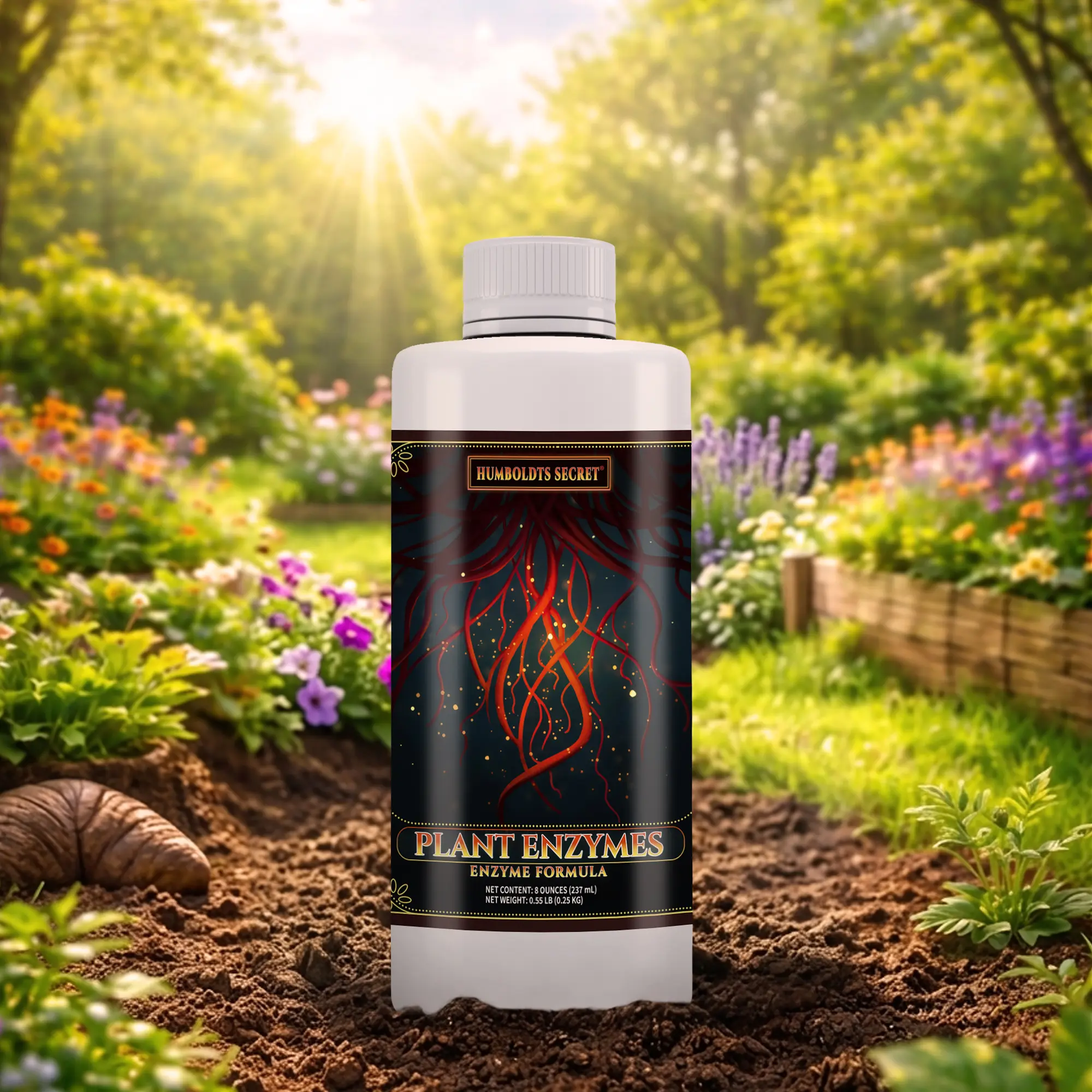 Humboldts Secret Plant Enzymes – Liquid Enzyme Formula for Root Health, Nutrient Uptake & Soil Breakdown | Hydroponic & Soil Enzyme Cleaner