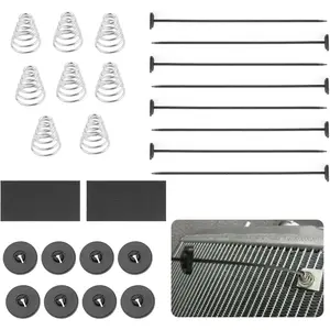 2 Sets Radiator Fan Zip Ties Mounting Kit,Electric Fan Mounting Kit for Maintenance Electric Cooling Fans and Transmission Cooler,Universal Radiator Zip Ties Kit Car Accessories for Most Cars