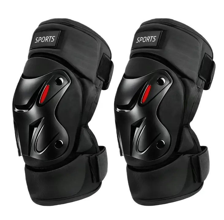 Motorcycle & E-bike Protective Gear, Anti-Fall Knee and Elbow Pads for Cycling, Food Delivery Riders, and Outdoor Sports
