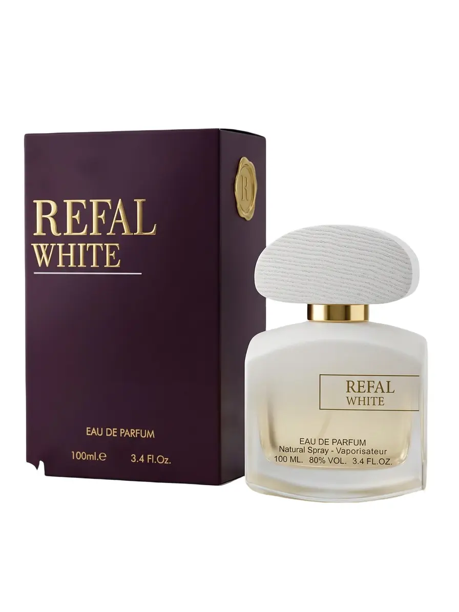 Aroma Paris - Refal White  Eau de Parfum, 100ml (3.4 fl oz) - Vanilla, Musk Base, Sweet Fragrance