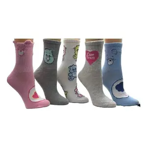 Care Bear Ladies' Set of 5 Ribbed Mid-Crew Socks