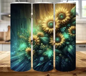 Sunflower Inspired 20oz Skinny Tumbler