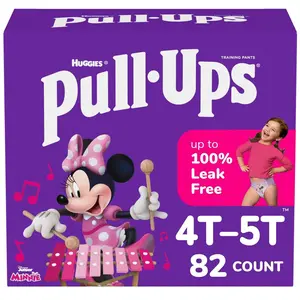 Pull-Ups Girls' Learning Designs Training Pants Econ+ Pack - Size 4T-5T - 82ct