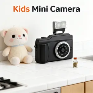 1080P Retro Keychain Mini Camera HD Kids' Digital Camera, 6 Shooting Modes with Long Battery Life, Outdoor Video Recording with 1.44-inch HD Display, Supports Memory Cards