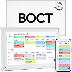 BOCT 10.1'' Digital Calendar Wall - 32GB Memory  Screen Chore Chart  Calendar,Digital Planner,Auto-Sync,APP Control,Interactive Family Schedules,  for Mother
