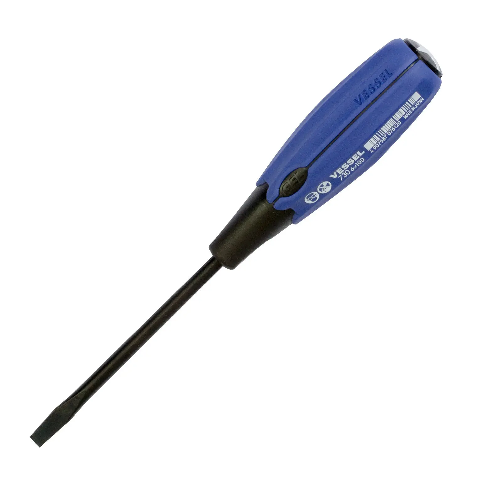 VESSEL (730S6100) SUPER CUSHION Tang-Thru Screwdriver No.730 -6x100