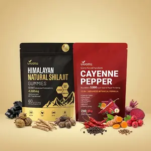 VIVONU Premium 1+1 Series | Quick-Start Kit | Cayenne Pepper Softgels + Himalayan Shilajit Gummies | Contains Cayenne Pepper Beetroot Hyaluronic Acid Vitamins E D3 and K2  Natural Ingredients