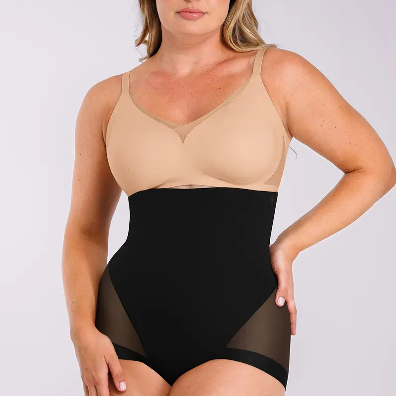 SHAPELLX Women's High-Waisted Tummy Control Shapewear - Tummy Control Clothing, Supportive, Body Shaping, Waist Reduction, Seamless Binder Compression Panty Invisible Girdle