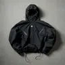 Fashionable Korean Style Hooded Jacket Spring and Autumn Outdoor Sports Casual Short Coat Street Versatile Top Athletic Outerwear