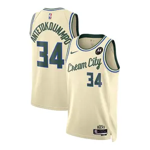 Nike 2025-26 City Edition Giannis Antetokounmpo Milwaukee Bucks Swingman Jersey