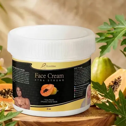 Byenblan Fanm Andeyo papaya  Face Cream - Natural Skincare for Radiant Skin, Moisturizing and Nourishing Formula, Ideal for Daily Use 2oz Moisturizing Hydrate Cream Moisturize Nourish Fortify