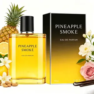 Pineapple Smoke Eau De Parfum 90ml (3.04oz) | Lemon, Blackcurrant, Rose, Musk, Ambergris, Vanilla | Long Lasting Luxury Fragrance for Men | Premium Gift