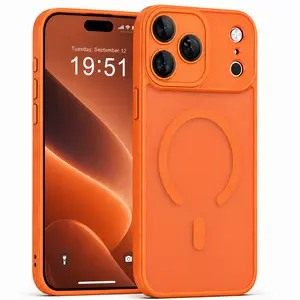 Magnetic Case for iPhone 17 Pro Max, Soft Touch Matte Anti Fingerprint Slim Fit Shockproof Phone Cover with Strong Magnetic Alignment, Camera Protection