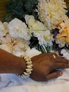 Double Row Cowrie Shell Bracelet (UNISEX), Handcrafted in Kenya