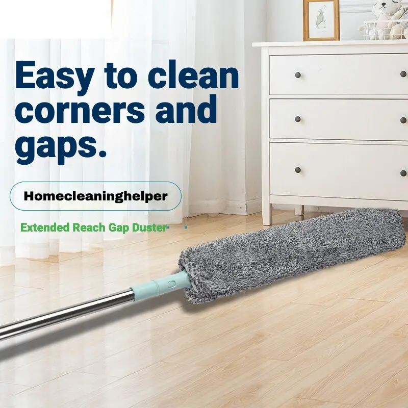Extendable Microfiber Duster with Handle - 1pcs Retractable Design for Hard-to-Reach Areas, Ideal for Bedroom, Living Room Home Cleaning Supplies