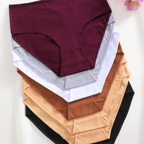 Women's High-Waisted Underwear Set, Breathable & Soft Design, S-Xxl Sizes Available, All Season Comfort, Soft Comfy Underwear