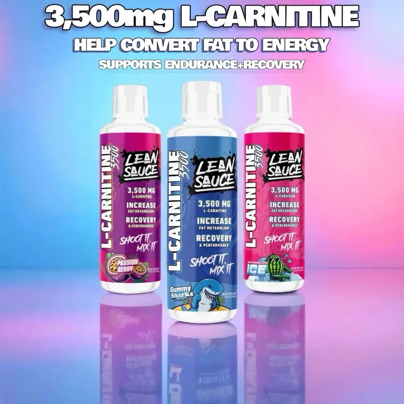 Lean Sauce L Carnitine 3500mg Liquid Supplement for Enhanced Performance & Faste...