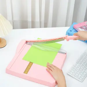 1pc Heavy Duty Paper Cutter, Paper Cutter Machine, Scissors Style Office Paper Trimmer, Photo Paper A4 Cutting Knife, Efficient Desk Accessory for Home & Office Use, Guillotine Paper Cutters And Trimmers For Cardstock Cardboard Vinyl