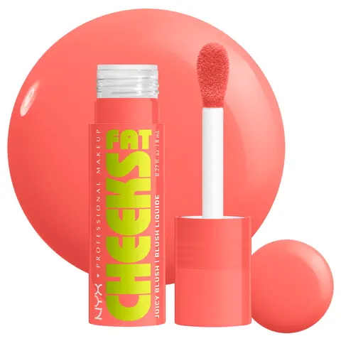 Fat Cheeks Juicy Liquid Blush Dewy Hydrated Color & Shine for Cheeks, and 12HR wear, NYX Professional Makeup