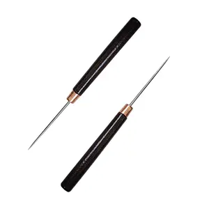 2 count Awl Tool, Leather Awl Punch Tool, Scratch Awl Tool, Wooden Handle Scratch Awl, Leather Scratch Awl, Slender Awl, Sewing Awl Leather Craft Repair Tools, Awl Repair Tool, Sewing Tailors Awl
